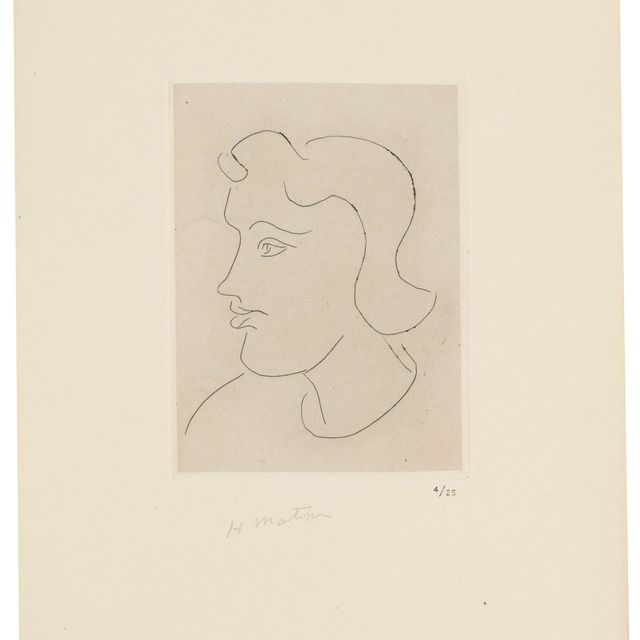 Henri Matisse — Профиль молодой женщины