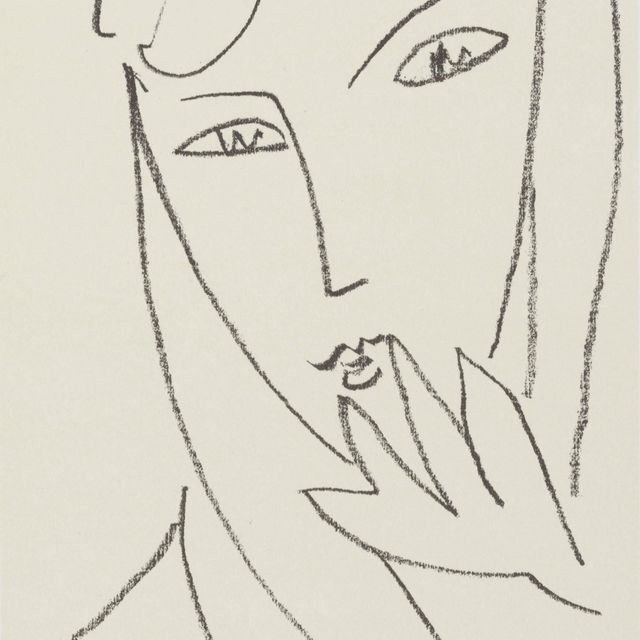 Henri Matisse — Молодая женщина в платке : одна тарелка