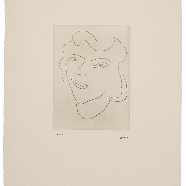 Henri Matisse — Треугольный облик, форма волюта