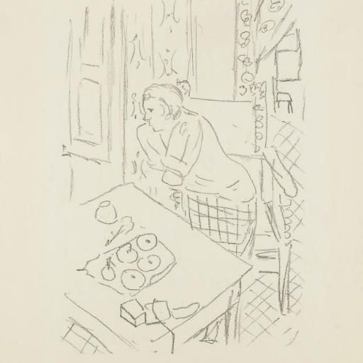 Henri Matisse — Рисунок для интерьера (номер 452)