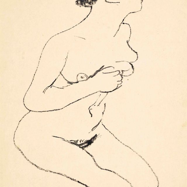 Henri Matisse — Новое наращивание, Профиль, темный рисунок (Duthuit 395)