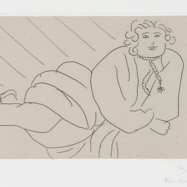 Henri Matisse — Молодая женщина, Кордельерша в пеньюаре и колье