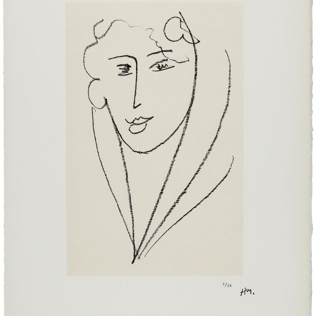 Henri Matisse — Молодая женщина в платке : одна тарелка