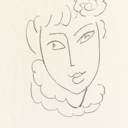 Henri Matisse — La Pompadour : одна тарелка (D. 671)