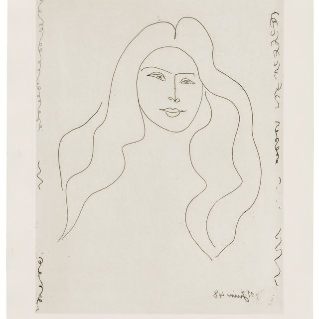 Henri Matisse — Молодая женщина с длинными волосами