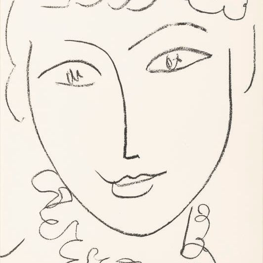 Henri Matisse — La Pompadour : одна тарелка (D. 670)