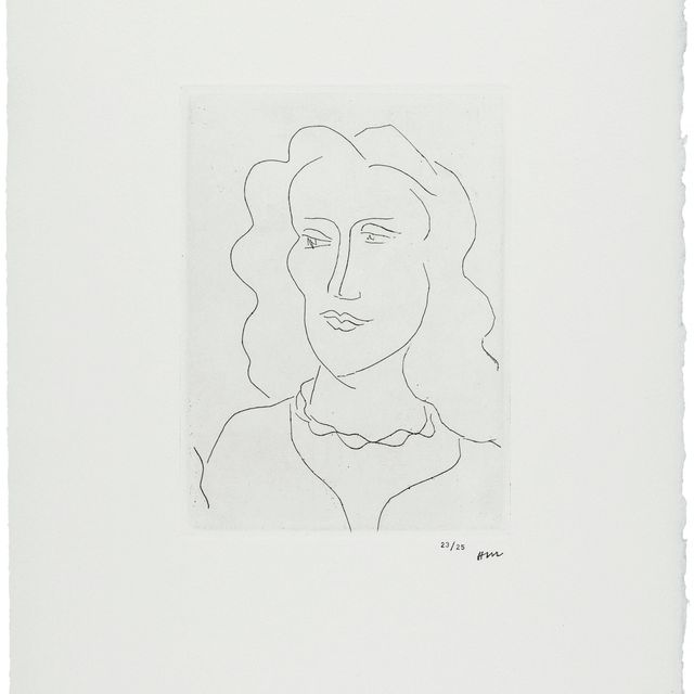Henri Matisse — Молодая женщина, образ в три четверти
