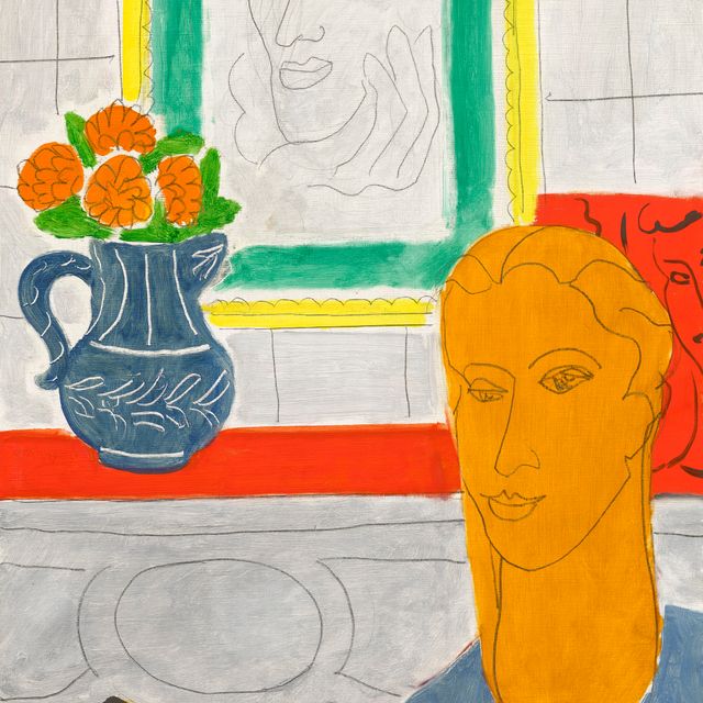 Henri Matisse — Рисунок с букетом (тет-а-тет)