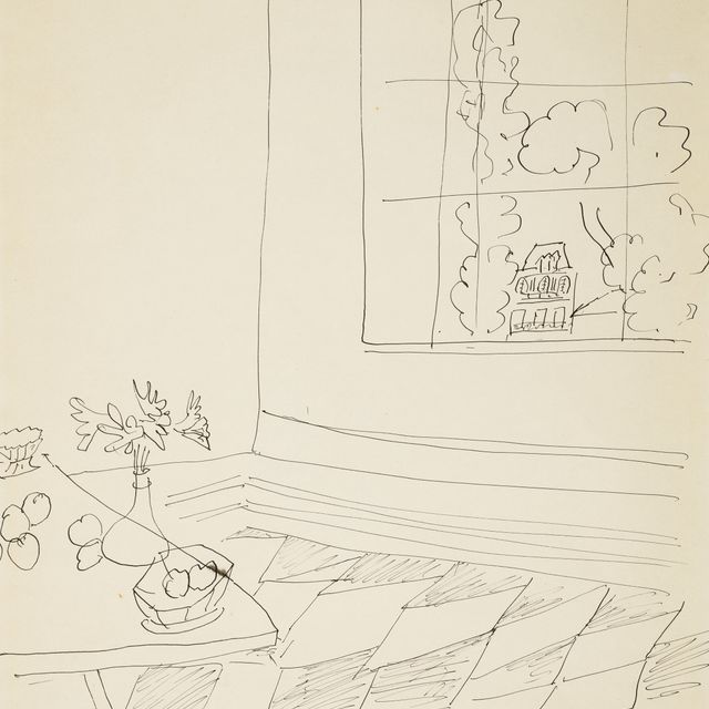 Henri Matisse — Интерьер в стиле гранд-бэй, главная роль художника в первоклассном плане.
