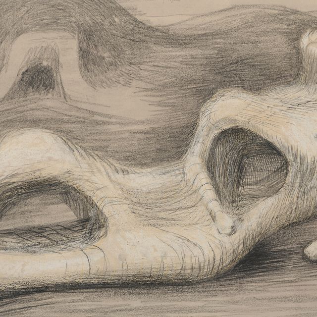 Henry Moore — Лежащая фигура