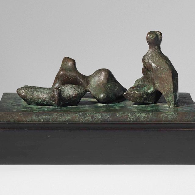 Henry Moore — Лежащая фигура из трех частей: Макет № 5