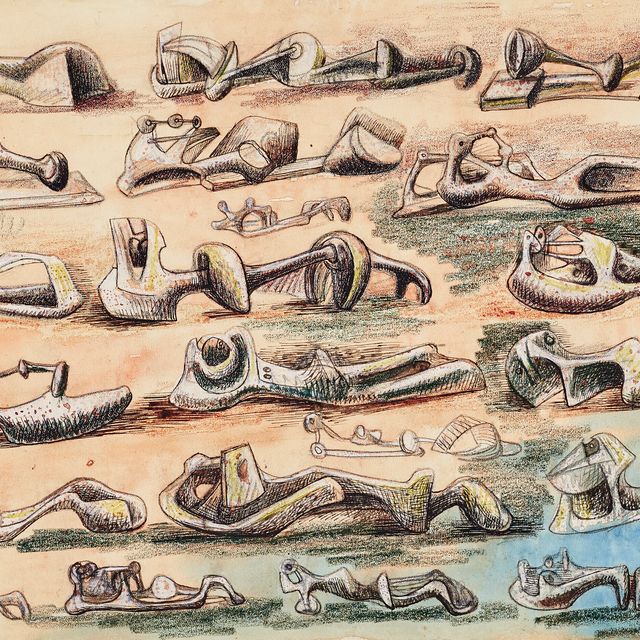 Henry Moore — Лежащие фигуры