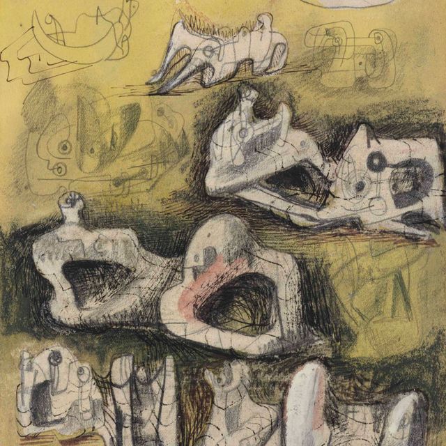 Henry Moore — Лежащие фигуры и идеи для скульптуры