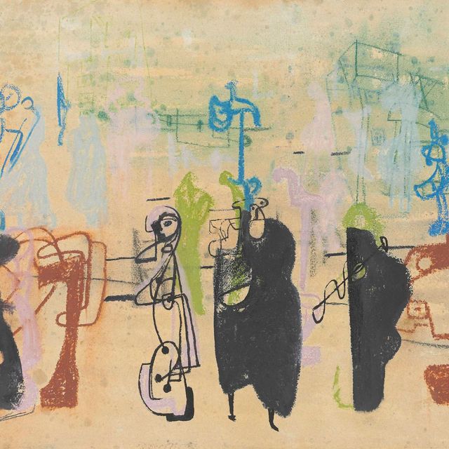 Henry Moore — Рисунок для скульптуры из металла