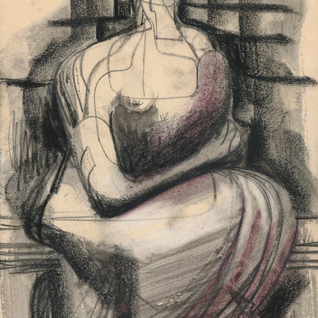 Henry Moore — Сидящая женщина
