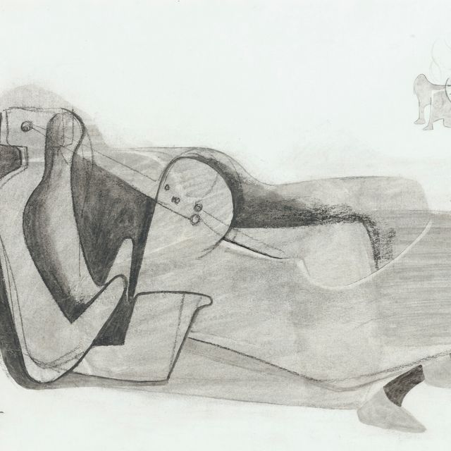 Henry Moore — Лежащая фигура