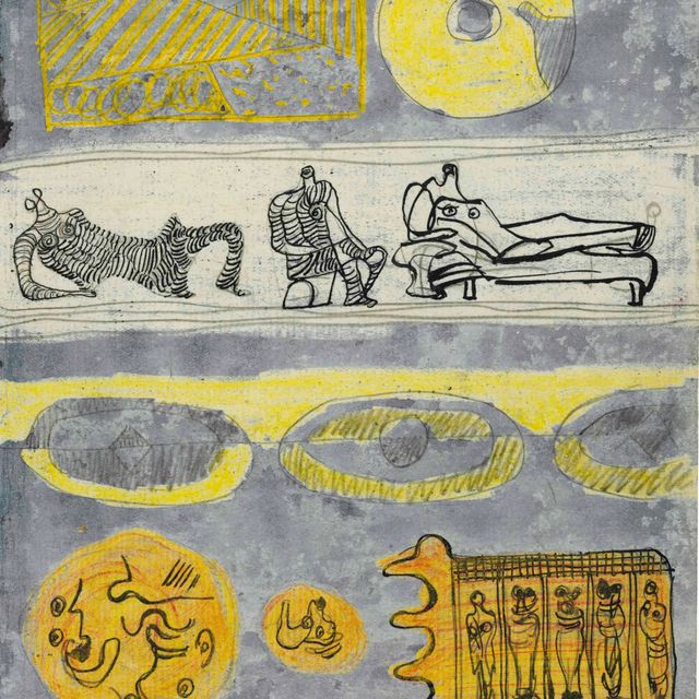 Henry Moore — Текстильный дизайн: Рисунки и абстрактные мотивы