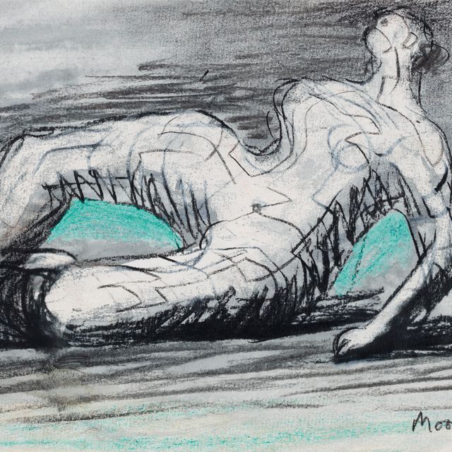 Henry Moore — Лежащий обнаженный