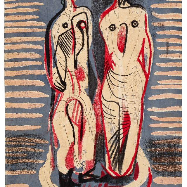 Henry Moore — Две стоящие фигуры