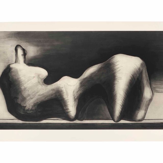 Henry Moore — Каменная лежащая фигура