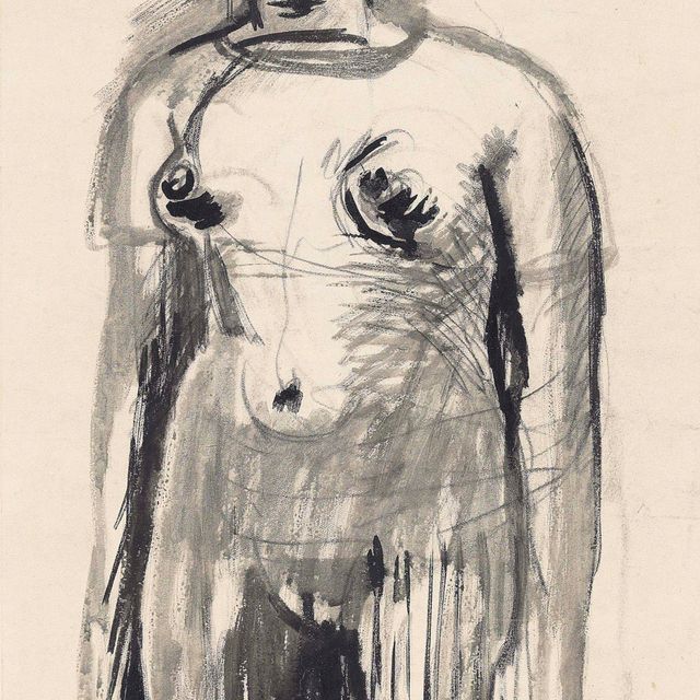 Henry Moore — Стоя обнаженной