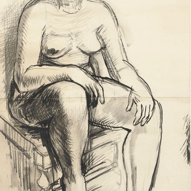 Henry Moore — Сидящая фигура