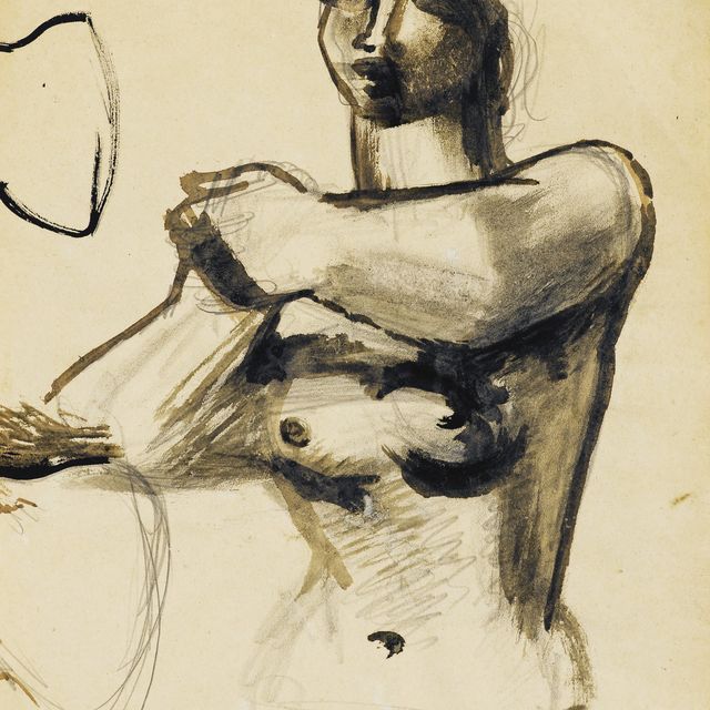 Henry Moore — Половинчатая фигура