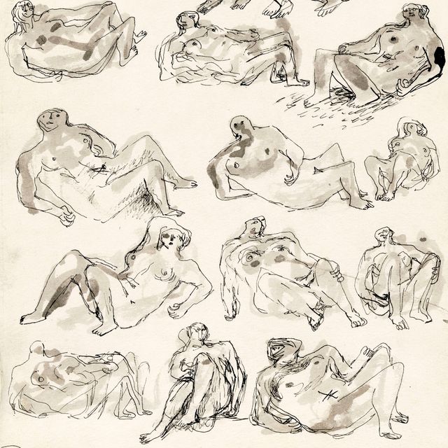 Henry Moore — Лежащие фигуры