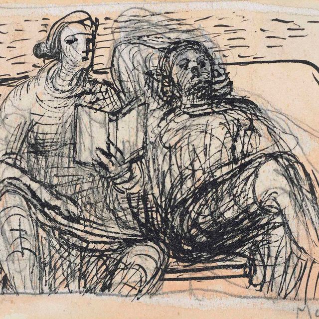 Henry Moore — Девушка читает