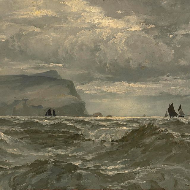 Henry Moore — Плавание у скалистого побережья