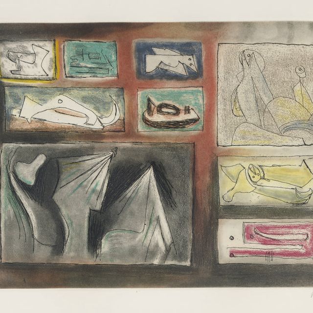 Henry Moore — Скульптурные идеи I : пять пластин (Cramer 581-83, 585-86)