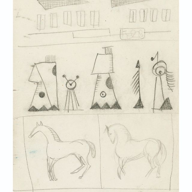 Henry Moore — Текстильный дизайн из альбома для рисования 1