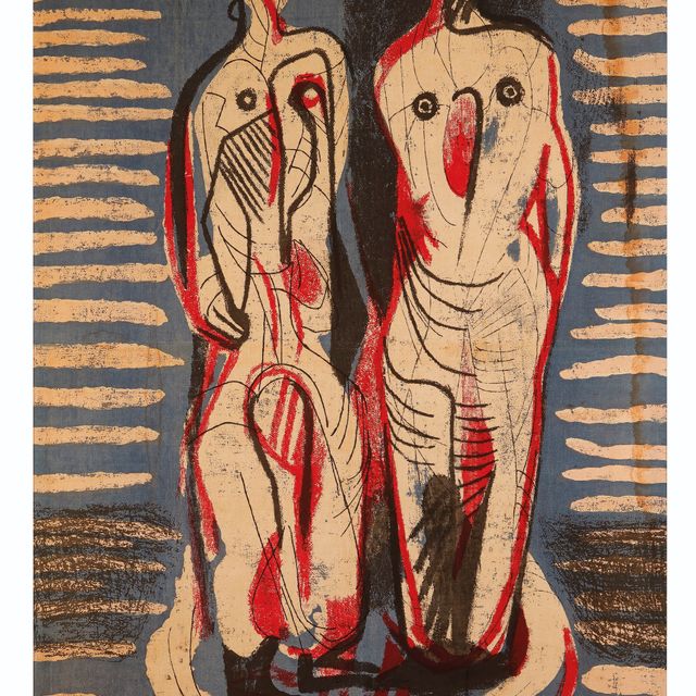 Henry Moore — Две стоящие фигуры