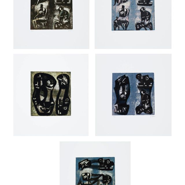 Henry Moore — Идеи для скульптуры из металла I, III-VI (C. 611, 613-616)