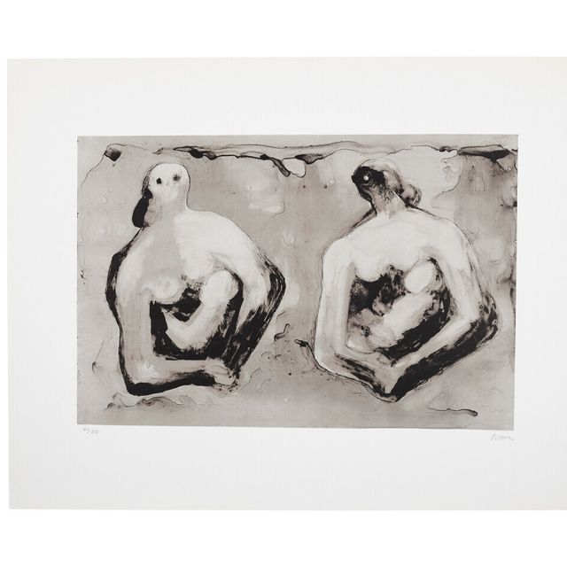 Henry Moore — Три гравюры художника