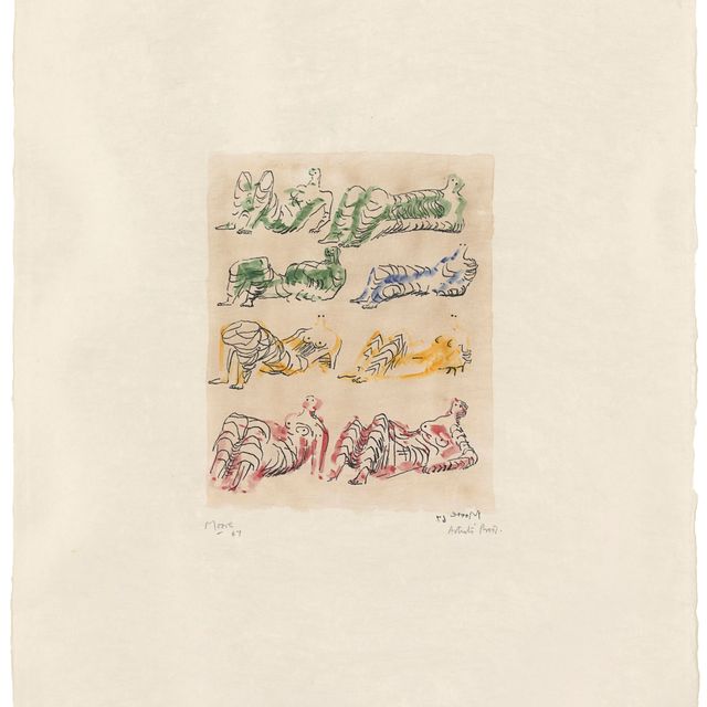 Henry Moore — Восемь лежащих фигур II, фото 10 из книги "Размышления над изображением"