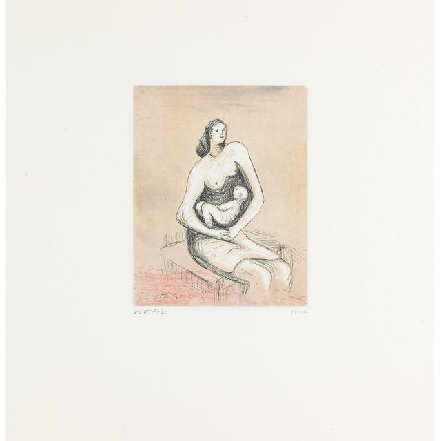 Henry Moore — Мать и дитя III, от Матери и дитя