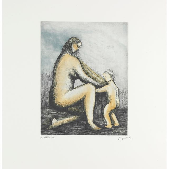 Henry Moore — Мать и дитя XXVIII, от матери и дитя