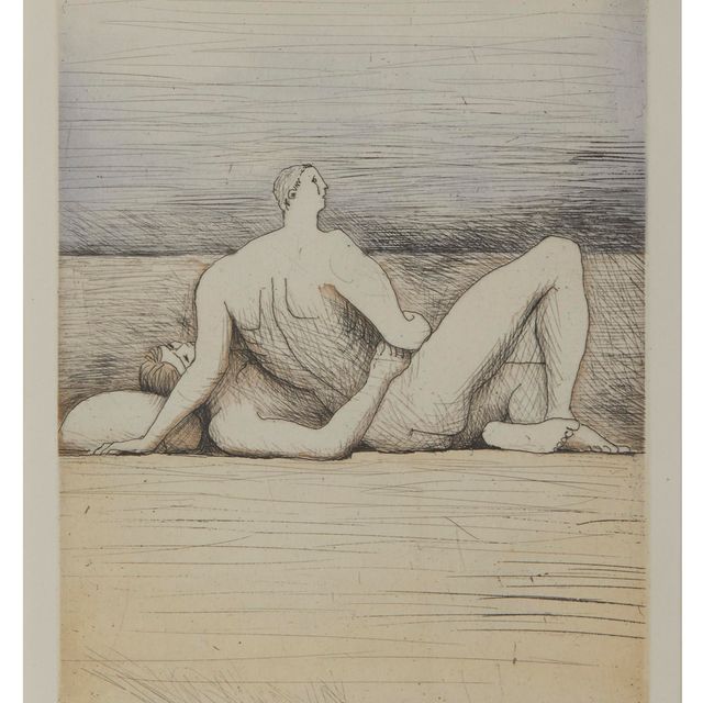 Henry Moore — Лежащие фигуры Мужчины и женщины II