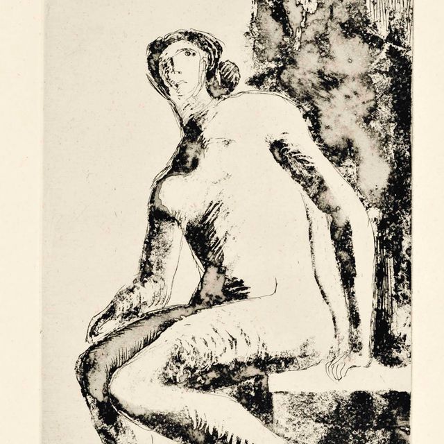 Henry Moore — Сидящая женщина (Cramer 520)