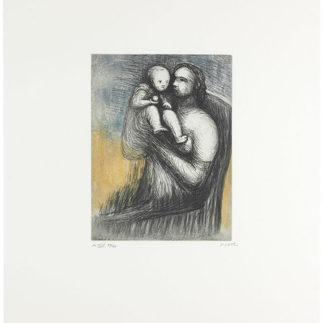 Henry Moore — Мать и дитя XXV, от матери и дитя