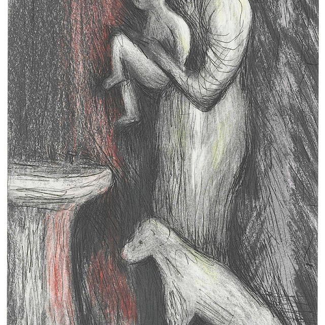 Henry Moore — Мать и дитя XXIII, от матери и дитя