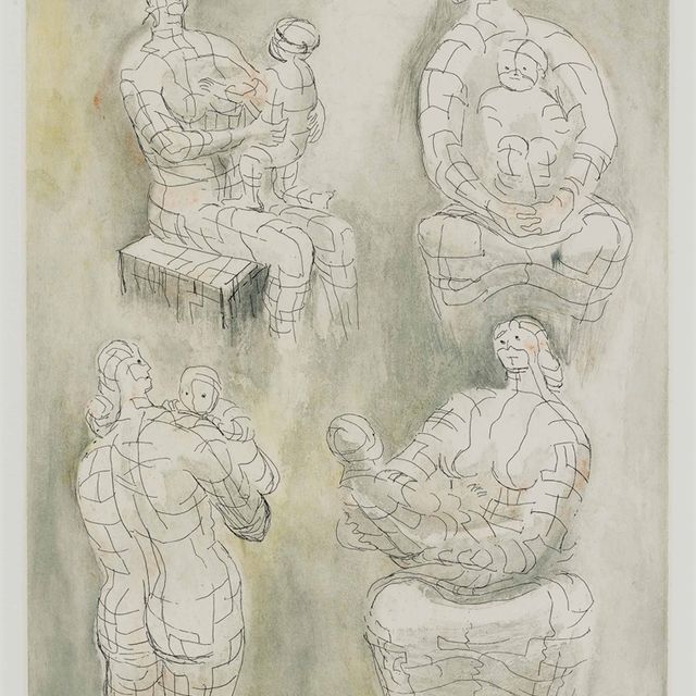 Henry Moore — Четыре исследования матери и ребенка