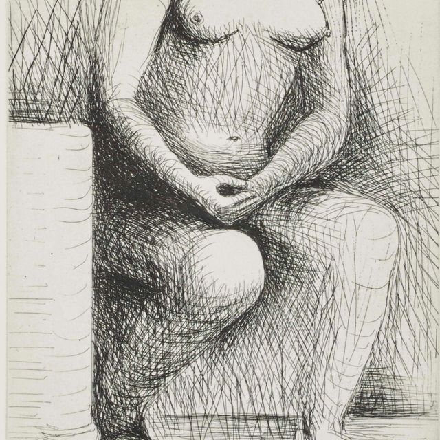 Henry Moore — Сидящая фигура (Cramer 516)