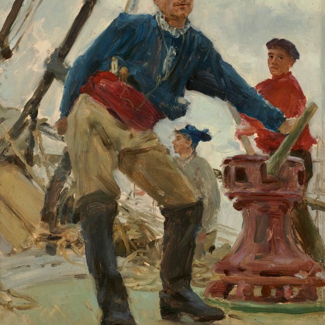 Henry Scott Tuke — У шпиля испанского брига