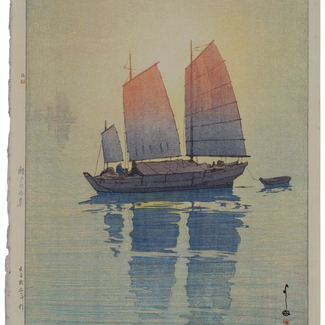 Hiroshi Yoshida — Хансен аса (Утро на парусной лодке)
