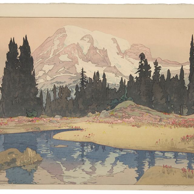 Hiroshi Yoshida — Гора Ренье, 1953 год