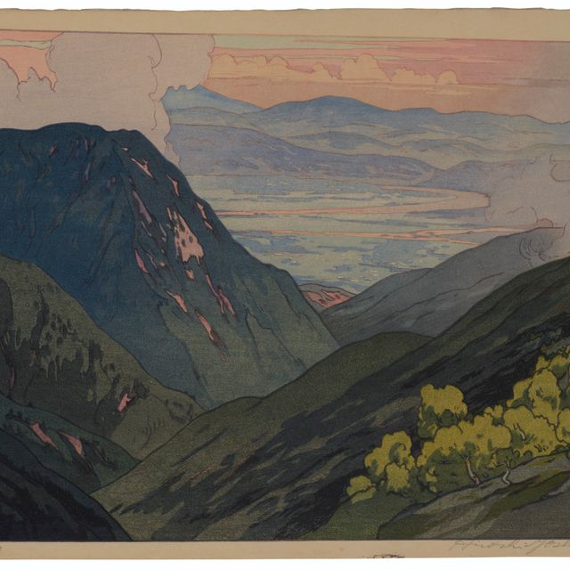 Hiroshi Yoshida — Дайтенджодаке йори (с горы Тэндзе)