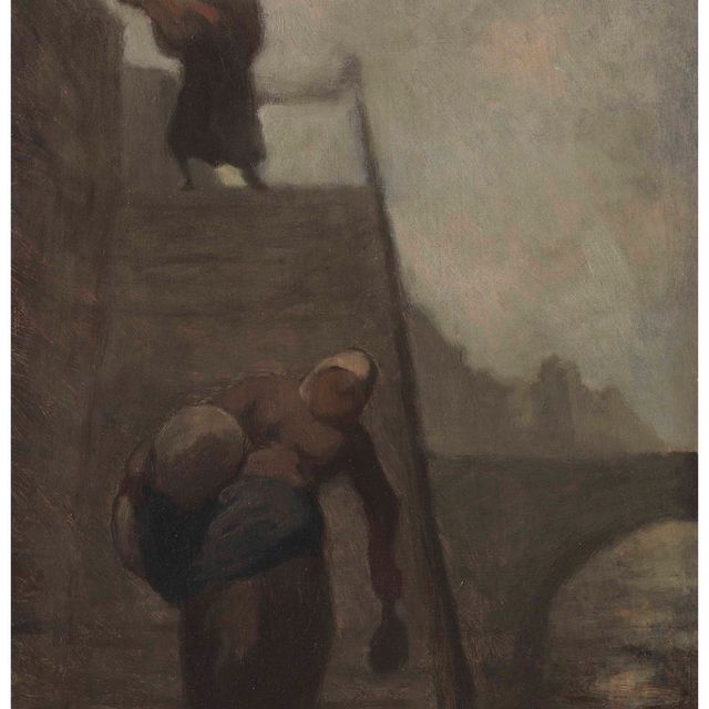 Honoré Daumier — Лавез на набережной Анжу (Les blanchisseuses — Лавез на Эскалере)