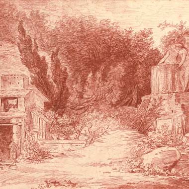 Hubert Robert — Ферма среди классических руин